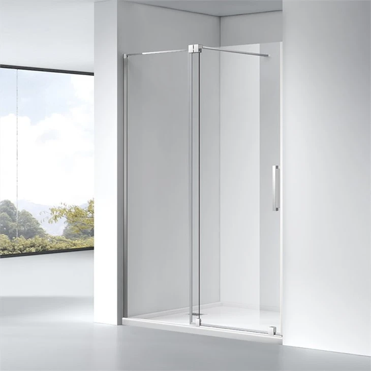 frameless sliding shower enclosure