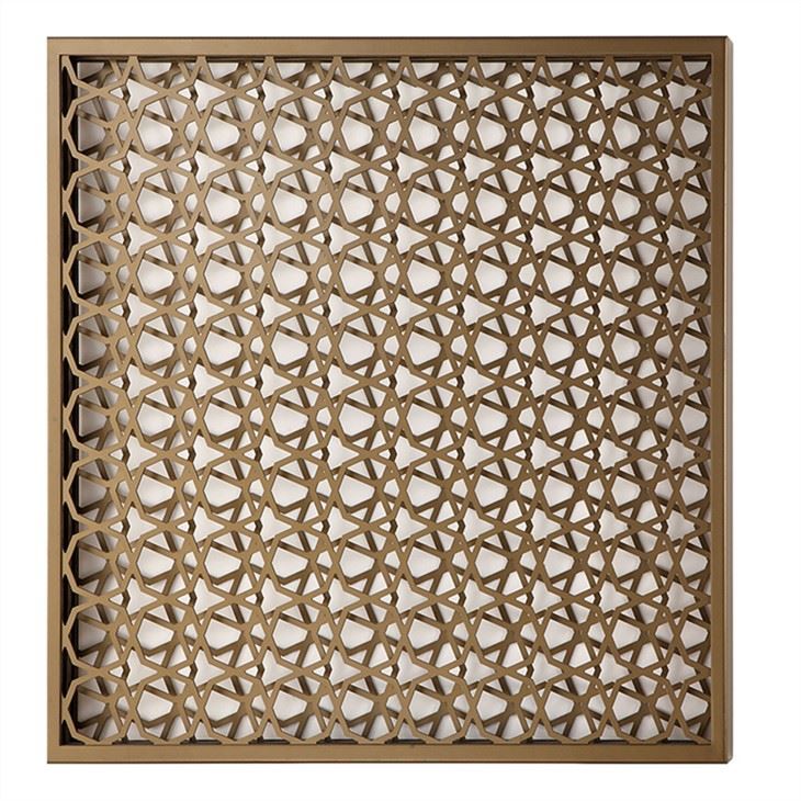 Holle gesneden aluminium panelen