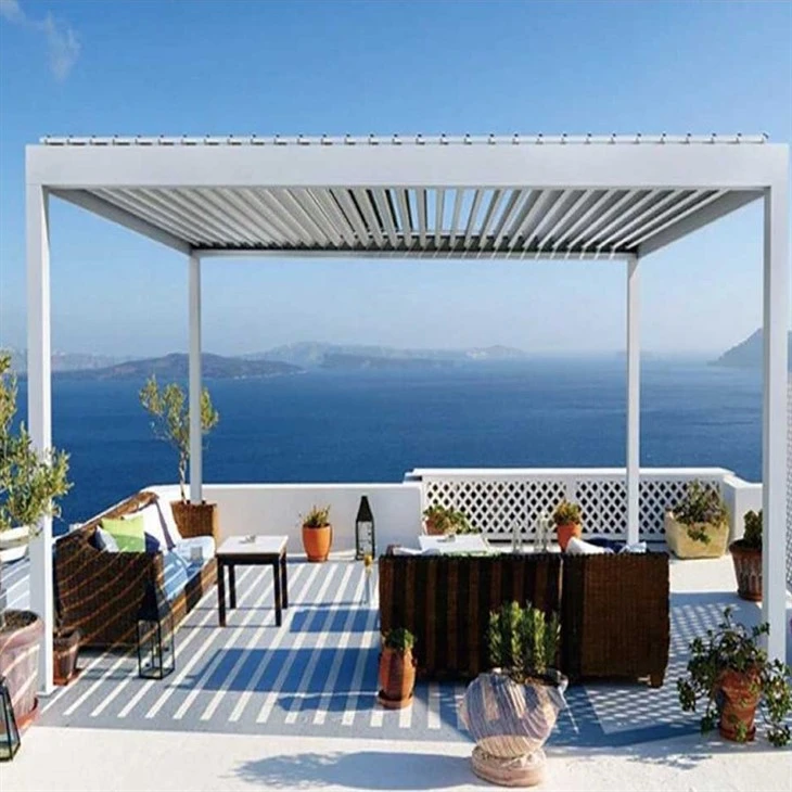 Waterproof Gazebo Awning Garden Motorized Metal Outdoor Louvered Kits Roof System Bioclimatic Aluminum Pergola For Sale Waterproof Gazebo Awning Garden Motorized Metal Outdoor Louvered Kits Roof System Bioclimatic Aluminum Pergola For Sale