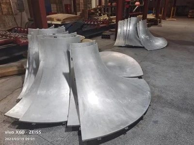 Aluminium dubbelgebogen kolomafdekking en plafonds