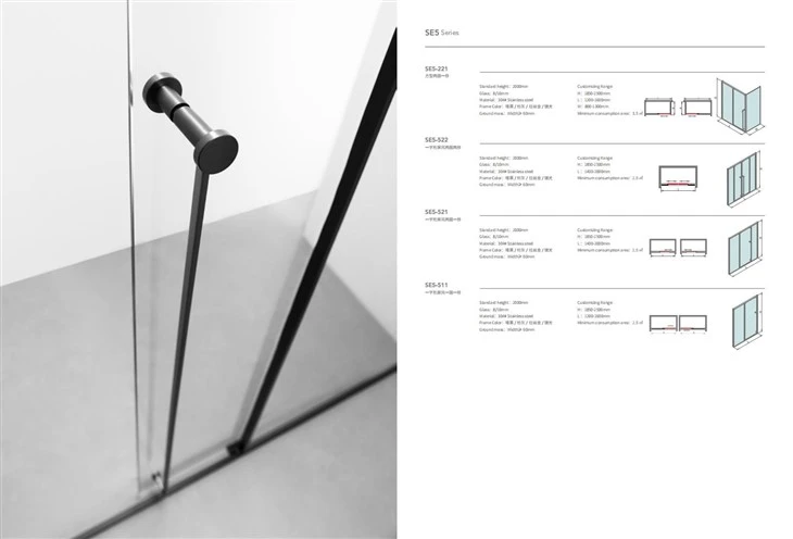 Stainless Steel Sliding Shower Doors Shower Room