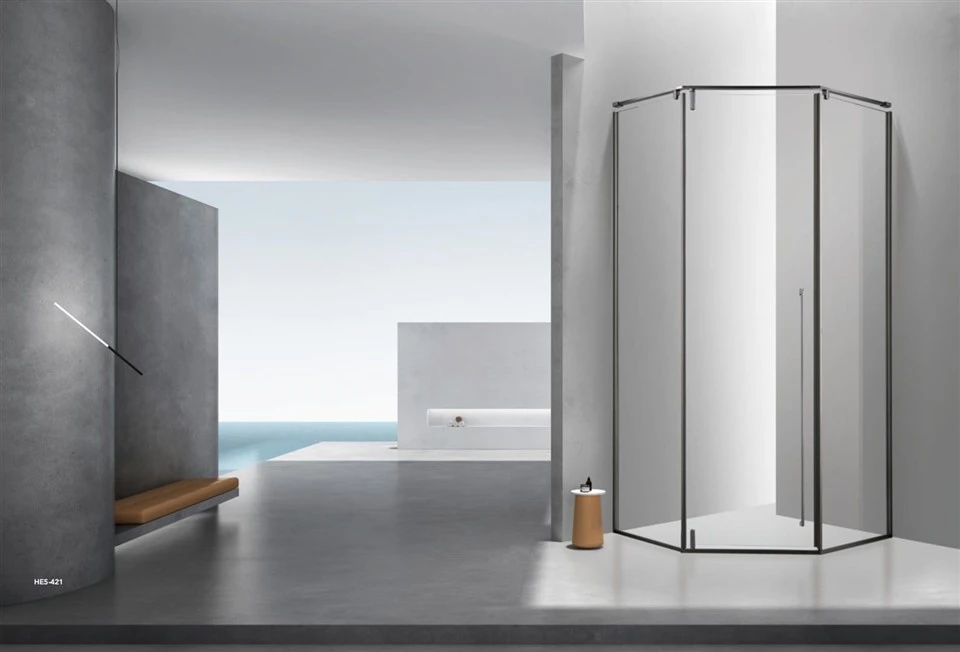 Tempered Clear Glass Casement Door Shower Room Tempered Clear Glass Casement Door Shower Room