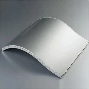 Aluminium honingraat gebogen paneel